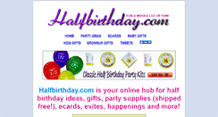 Desktop Screenshot of halfbirthday.com