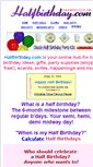 Mobile Screenshot of halfbirthday.com